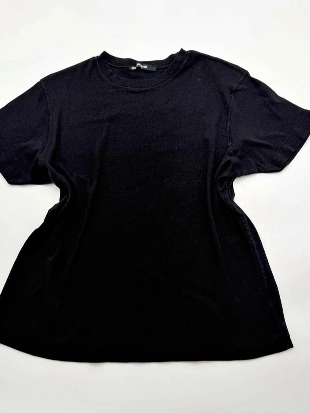 John Patrick Black Cotton Tee Size Large Like New